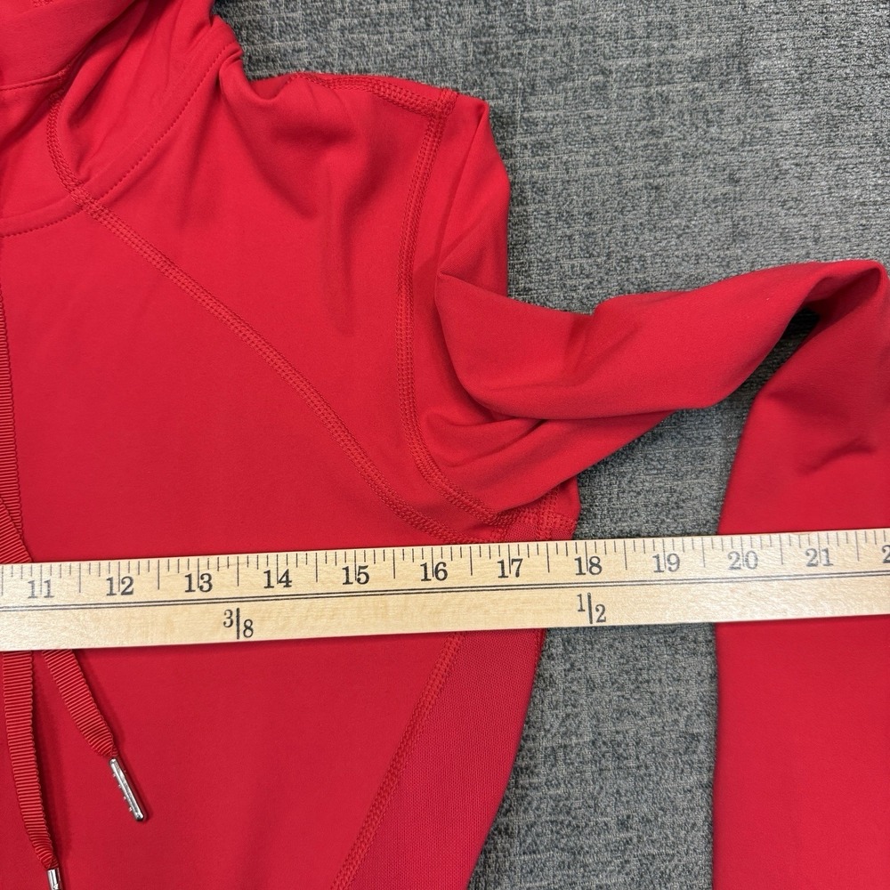Vshred Weightless Jacket Women's M Red Full Zip Thumbholes Pockets Yoga Athletic - Picture 7 of 9